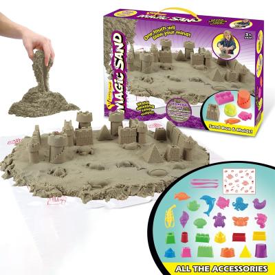 China Hot Selling Plastic Magic Sand Magic Modeling Educational Preschool Toys For Kids Outer Space Sensory Toys With Sand Magic Space Sand for sale