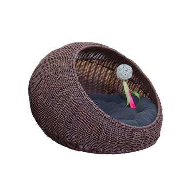 China Rattan Houses Breathable Refuge Hut Pets In Dome Basket for sale