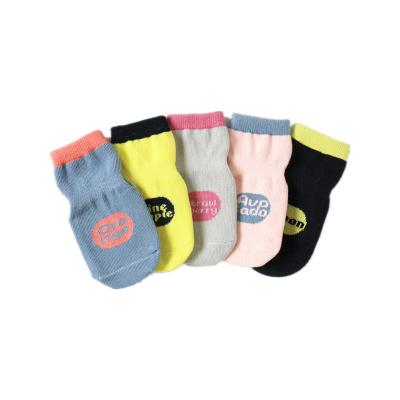 China Cute Soft Non-slip Fruit Anti-skid Baby Rubber Terry Cotton Socks Unique Shoes for sale