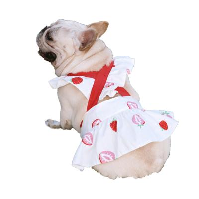 China 2022 Viable Luxury High Quality Cute Cotton Fabric Dress Dog Clothes For All Season Support OEM for sale