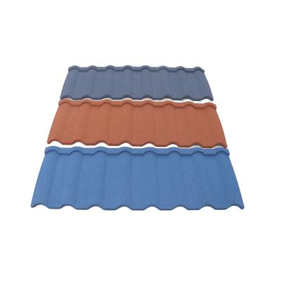 China Metal Roofing Tile Modern Steel Color Stone Bone Metal Coated Roof Tile For House Roofing Decoration for sale