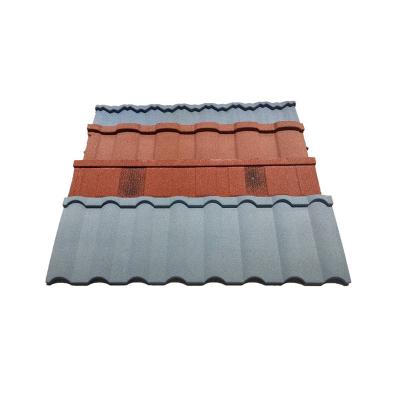 China Modern Exterior Stone Color Coated Steel Roofing Tile 15 Colors Roofing Tile For Home for sale