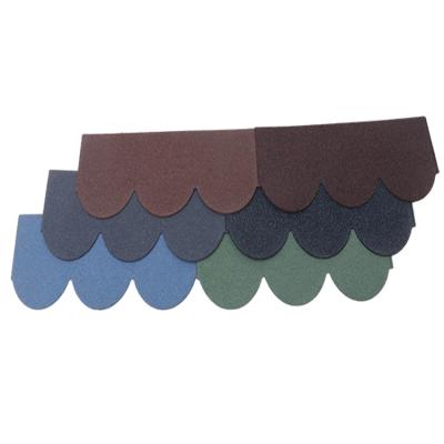 China Modern exterior stone color coated roofing tile for house building stone coated fish ladder tile for sale