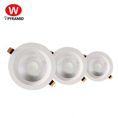 China 2021 New Design Modern Reflectors 7W 10W 15W 20W 30W Anti-glare Round Ceiling COB Led Downlight for sale