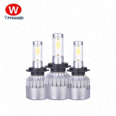 China Aluminum+Pc PYRAMID s2 led headlight bulbs auto kits car 18/24W 6500k 1500lumen led headlight bulb for sale