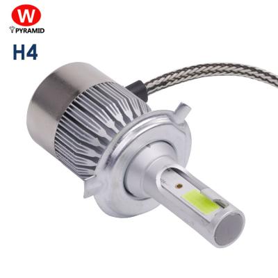 China Hot Sale Aluminum LED Headlight H4 Car Headlights Bulb for sale