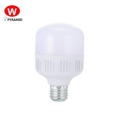 China Good Price 85-265V 38W Indoor Lighting Material E27/B22 PYRAMID Plastic Cool White Led Light Bulb for sale