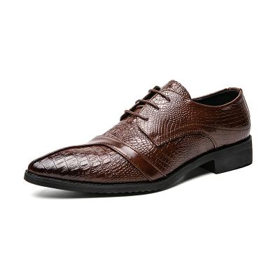 China Hot Selling Brown Black Breathable Lace Up Men's Stylish Pointed Toe Career Office Oxfords Formal Business Shoe Men's Shoes 48 Large Size for sale