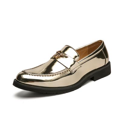 China New Breathable Stylish Men Shoes Shade Loafer Patent Leather Fashion Luxury Groom Slip On Wedding Shoes Men Style Oxford Stylish Shoes for sale