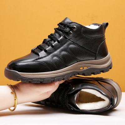 China CUSHIONING New Men's Genuine Leather Shoes High Quality Outdoor Sports Shoes Waterproof Men's Outdoor Trekking Sneakers Men Hiking Shoes for sale