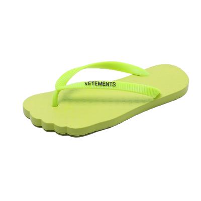 China Fashion Trend Drop Shipping PVC Summer Ladies Floats Cheap Custom Logo Flat Slippers Slide Outdoor Sandals For Women Flip Flops for sale