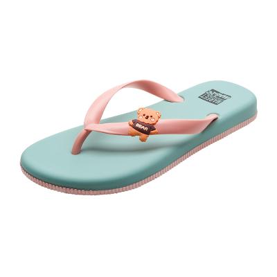 China Fashion Trend Drop Shipping PVC Summer Fashion Ladies Floats Cheap Cartoon Soft Flat Slippers Slide Outdoor Sandals For Women Flip Flops for sale