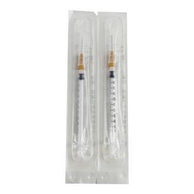 China Chinese price single-use syringes and disposable syringe 1ml luer lock syringe 1ml for medical use for sale