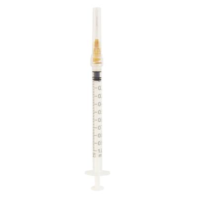 China Clinic/Lab/Hospital Disposable Luer Lock 1ml Syringe With Needle China Cheapest Price 1ml Luer Lock Syringes for sale