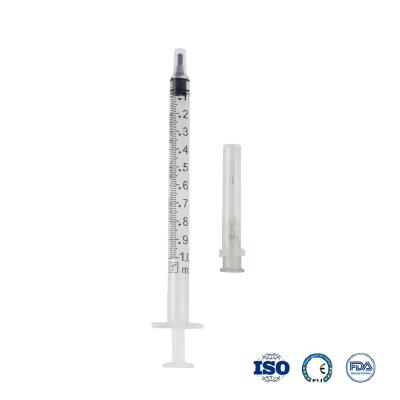 China High Quality Clinic/Lab/Hospital Medical Disposable 1ml Syringe With Needle for sale