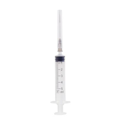 China Single Use Medical Equipment For Vaccination Syringe Medical Disposable Syringe 5ML Luer Slip Syringe for sale