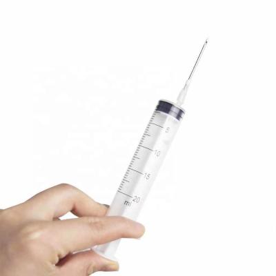 China Disposable Syringe Safety 20ml Needle Disposable Syringe With Needle Syringe 20ml Feeding Syringe for sale