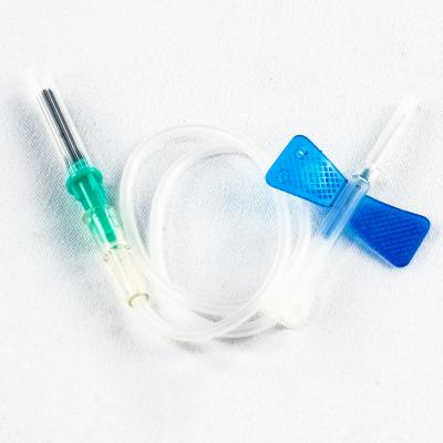 China Vacuum Blood Collection Butterfly Needle Safety 21g 23g Medical Butterfly Needle Blood Sampling for sale