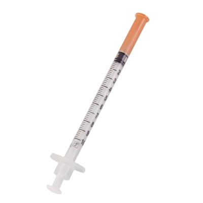 China Single Use Medical Grade Insulin Syringe 1ML Disposable Insulin Syringe for sale