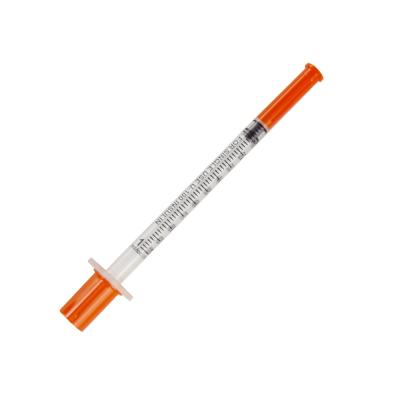 China Low Residue Precision Scale ISO CE 1ml 1cc Insulin Syringe Single Time Syringe And Vaccine Needle Syringe for sale