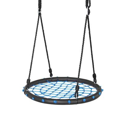 China Durable Garden Hanging Saucer Dangle Durable Fabric Nest Swing Bed Multi Colors Rectangle Outdoor Swing for sale