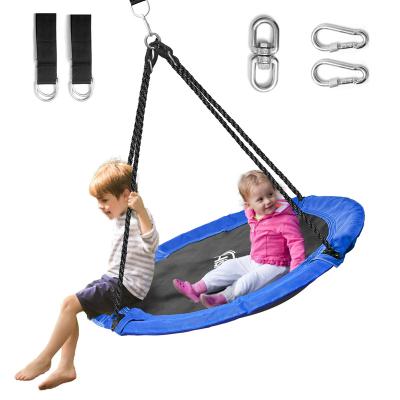 China 360Â ° Waterproof Swivel Ring Hishine Flying Saucer Swing with Swivel, Hanging Straps, Adjustable Ropes Saucer Shaft Swing for Kids for sale