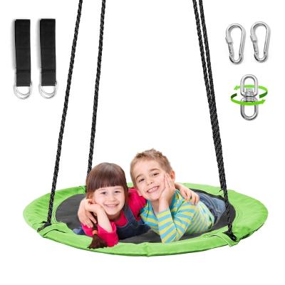 China Large Durable Outdoor Round Swing with Nest Strap Adjustable Hanging Detachable and Waterproof Swing, 360 Rotate Durable Flying Swing for sale