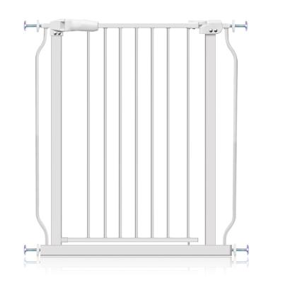 China Durable extra wide and tall auto-close and easy walk Hold-open through the optional interior door extension kit included safety baby gate for sale