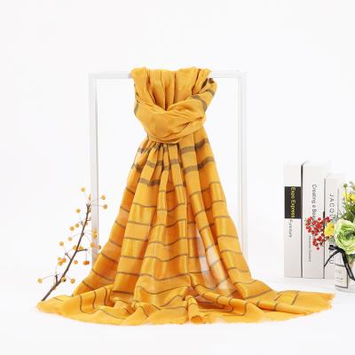 China 2021 Famous Brands New Design Solid Color Polyester Hijab New Design Luxury High Quality 100% Natural Custom Made Elegant Silk Scarf Women for sale