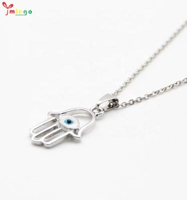 China FASHIONABLE Silver Hand Jewelry Necklace Symbols Friendship Decor Jewelry Charm Pendant Women Gift for sale