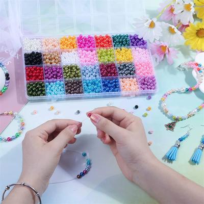 China For Jewelry Making 28 Colors For DIY Pearl Beads For Craft Round Loose Bead Spacer Beads For DIY Jewelry Making for sale