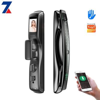 China Home Biometrics Cerradura Intelligente Auto Fingerprint Usmart Go Tuya Face Recognition Smart Facial Door Lock for sale