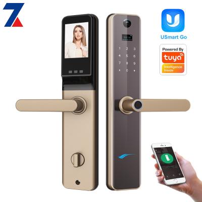 China Fingerprint Home Biological Automatic Electronic Door Password APP Wifi Security Smart Door Lock for sale