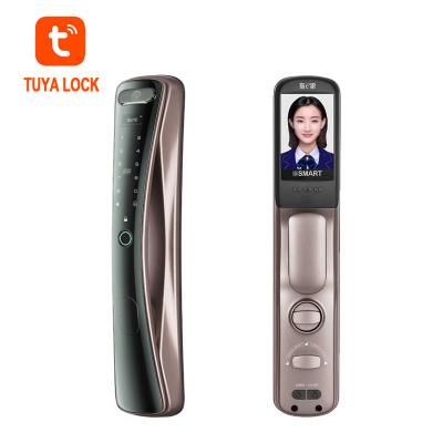 China Security Automatic Door Household Lock Apartment Fingerprint Door Magnetic Card Wooden Remote Open Smart Door Locks for sale