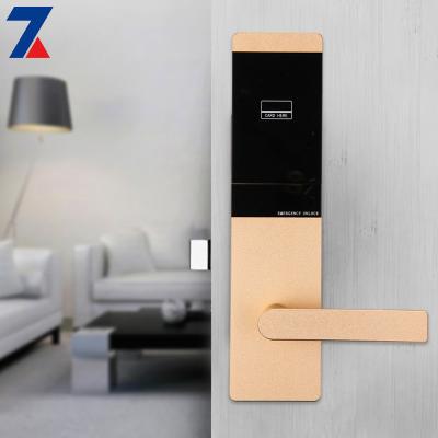 China Hotel Apartments Office Factory Price Security Biometrics Home Double Sided Key Card Hotel Digital Door Smart Lock for sale