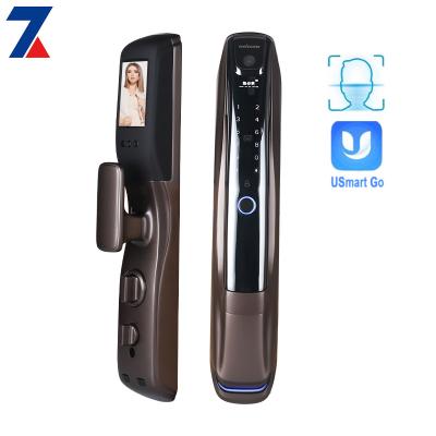 China Factory price security cerradura d'inteligente app fingerprint home password digital smart door lock with camera for sale