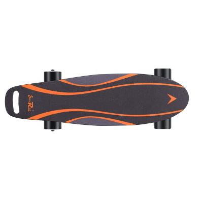 China Newest Student 300W Pu Skateboard Best Portable Short Distance Travel Off Road Hub Motor Electric Skateboard With Remote Control for sale