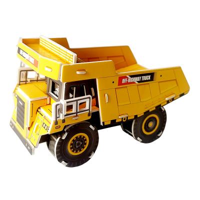 China 100% Eco-friendly Big Truck Simulation Jigsaw Puzzle DIY 3D Educational Toy Models for sale