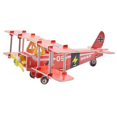 China 100% Eco-friendly Aircraft Jigsaw 3D Ornament Puzzle Children's Puzzle Toy for sale