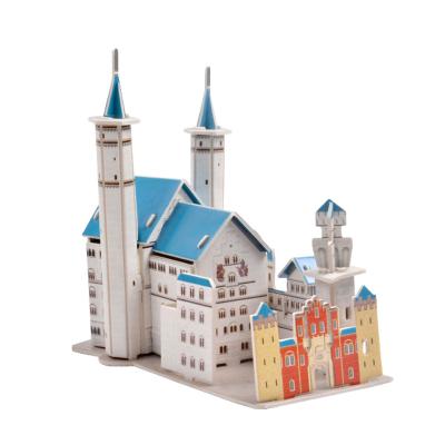 China 100% Eco-friendly Educational 3D Neuschwanstein Castle Building Children's Educational Model Game For Toys for sale