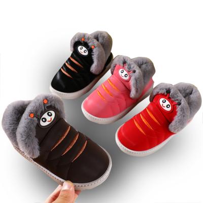 China Cartoon Durable Embroidery Winter Cotton Slippers Kids Boys Girls Boys Shoes Indoor Soft Warm Slippers for sale