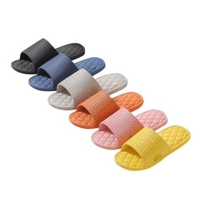 China Wholesale Non-slip Men's Bathing Slippers Slides OEM Summer Home Indoor Household Bathroom Anti-slippery Women's Bathing Slippers for sale