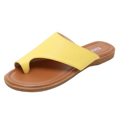 China Round Flat Shoe Women's Flat Sandals Ladies Shoes Sandals Shoes Slippers for sale