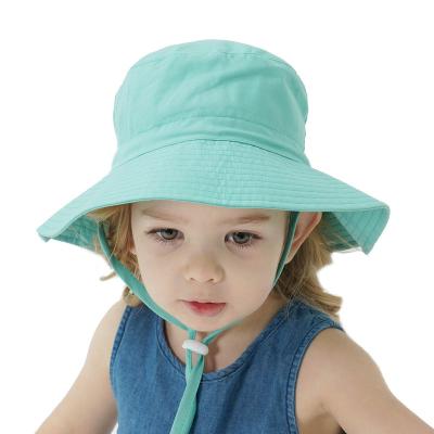 China 2021 Summer Spring New Sun Children's Bucket Hat Breathable Fishing Foldable Colorful Hemp Picture Prints Kids Bucket Hats for sale