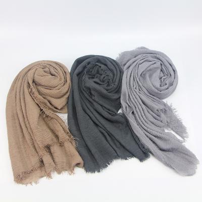 China Cotton Free Loose Fold Daily Life RTS Witness Tassel Bros Turkish Hijabs Hijabs For Ladies Refine 2020 Women Muslim Scarf for sale