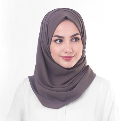 China 2021 [Bestseller] RTS Daily Life Fashion Chiffon Hijab Design For Women Malaysia Muslim Scarf Shawl Instant Tank Top 90 Colors for sale