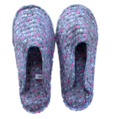 China 2019 Yiwu Pujiang China 100%cotton Anti-odor Patchwork Manufacturer Non-Slip Slipper Child MH for sale