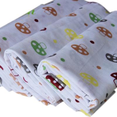 China Double Fusible Cotton Printed Gauze Fabric For Baby Towel Baby Bibs Diapers Clothing for sale