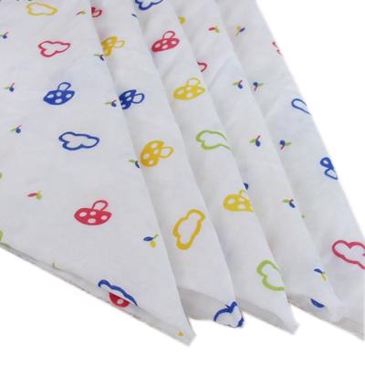 China Anti-bacteria Double Diaper Cotton Plain Weave Gauze Baby Diaper Cloth Bamboo Fiber Cloth for sale