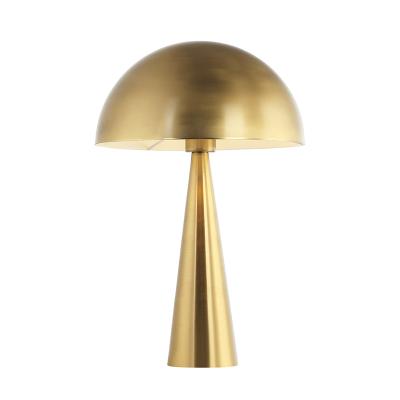 China Nordic Innovative Modern Hot Selling E27 Desk Lamp Metal Mushroom Shape Modern Decorative Golden Table Lamp for sale